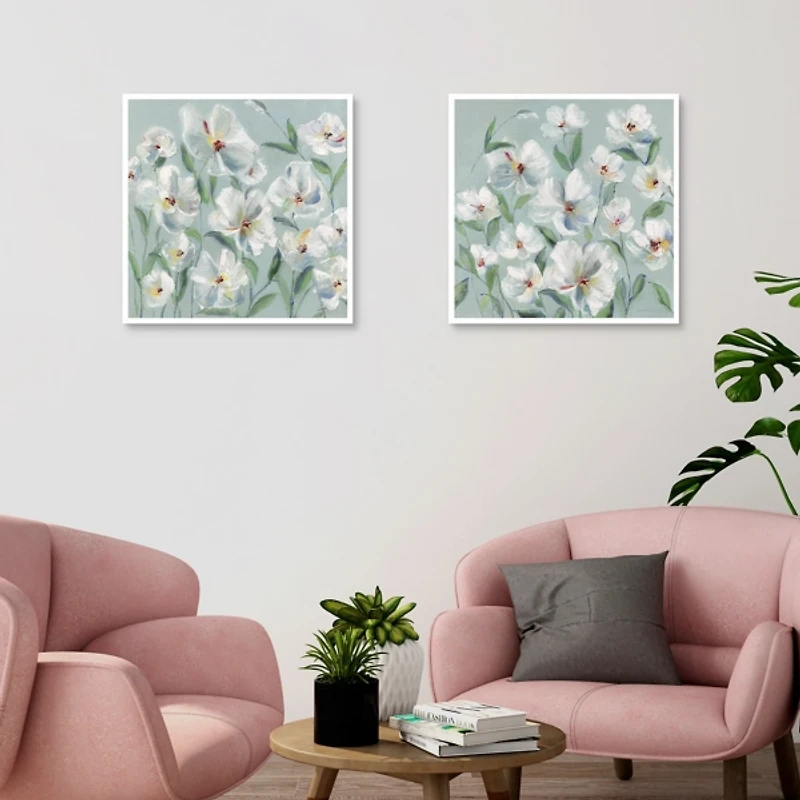 Soaking Up The Sun Framed Canvas Prints, Set of 2