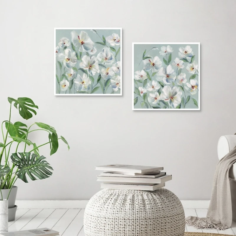 Soaking Up The Sun Framed Canvas Prints, Set of 2