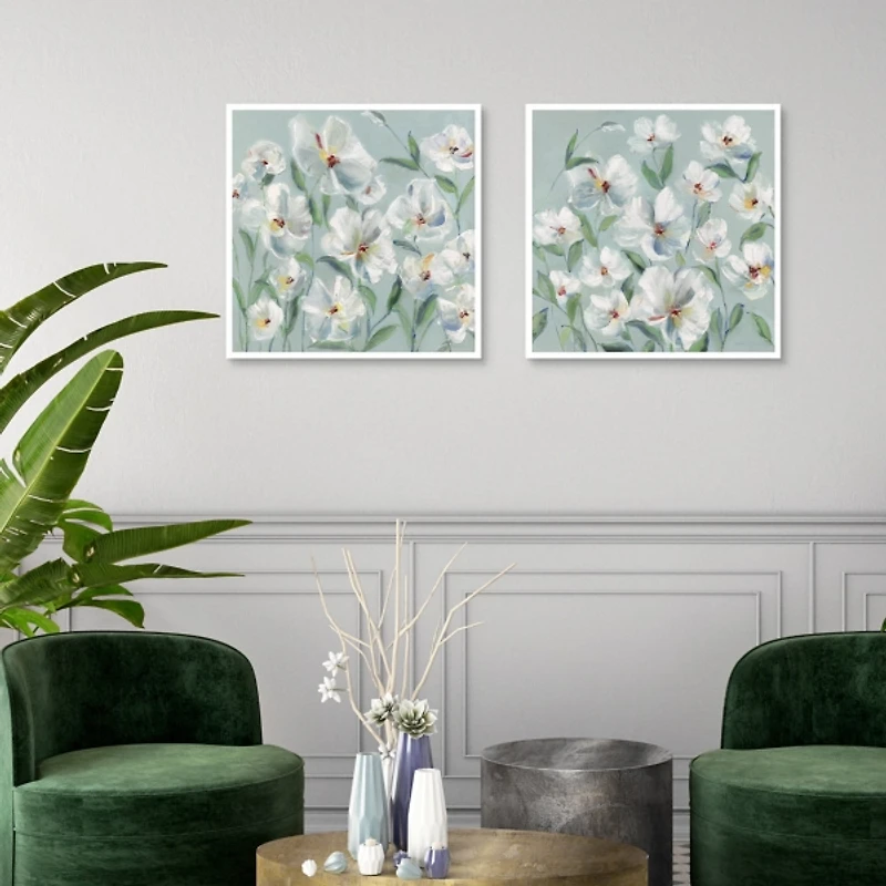 Soaking Up The Sun Framed Canvas Prints, Set of 2