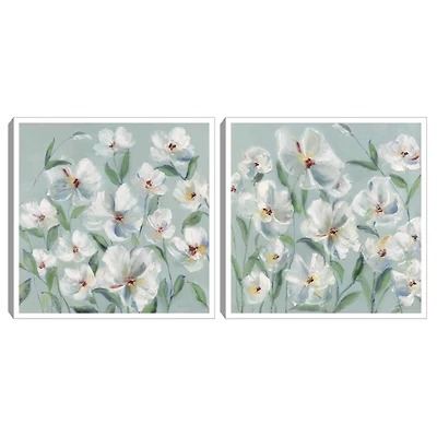 Soaking Up The Sun Framed Canvas Prints, Set of 2