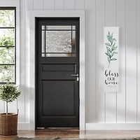 White Bless Our Home Porch Board