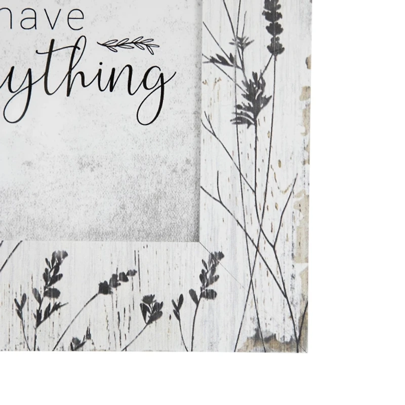 Weathered Floral Picture Frames, Set of 4