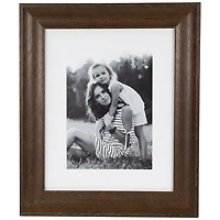 Dark Brown Wood Picture Frames, Set of 2