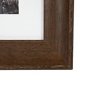 Dark Brown Wood Picture Frames, Set of 2