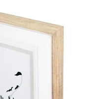 Natural and White Wood Picture Frames, Set of 4