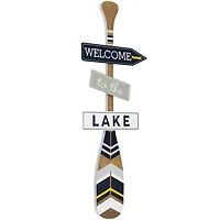 Welcome to the Lake Paddle Wall Sign