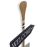 Welcome to the Lake Paddle Wall Sign