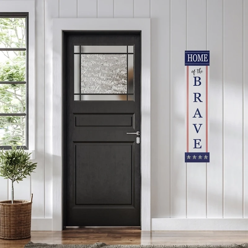 Home of the Brave Wood Porch Board