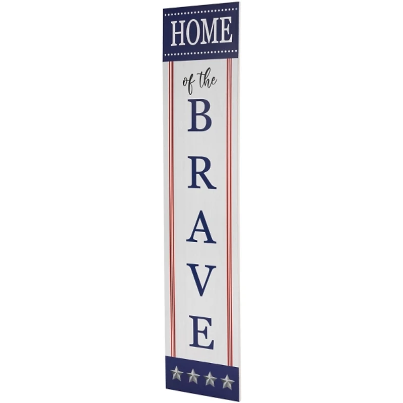 Home of the Brave Wood Porch Board