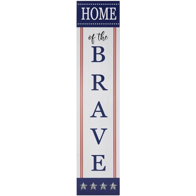 Home of the Brave Wood Porch Board