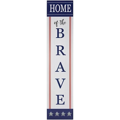 Home of the Brave Wood Porch Board