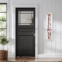 Welcome USA Flag Porch Board