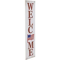 Welcome USA Flag Porch Board