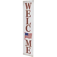 Welcome USA Flag Porch Board