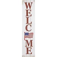 Welcome USA Flag Porch Board