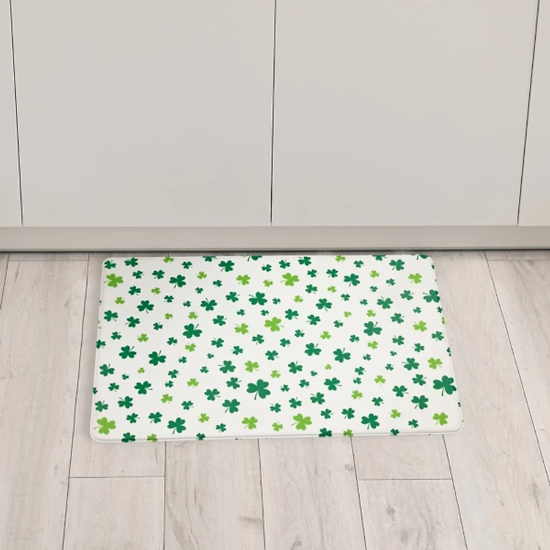 Shamrock St. Patricks Day Kitchen Mat