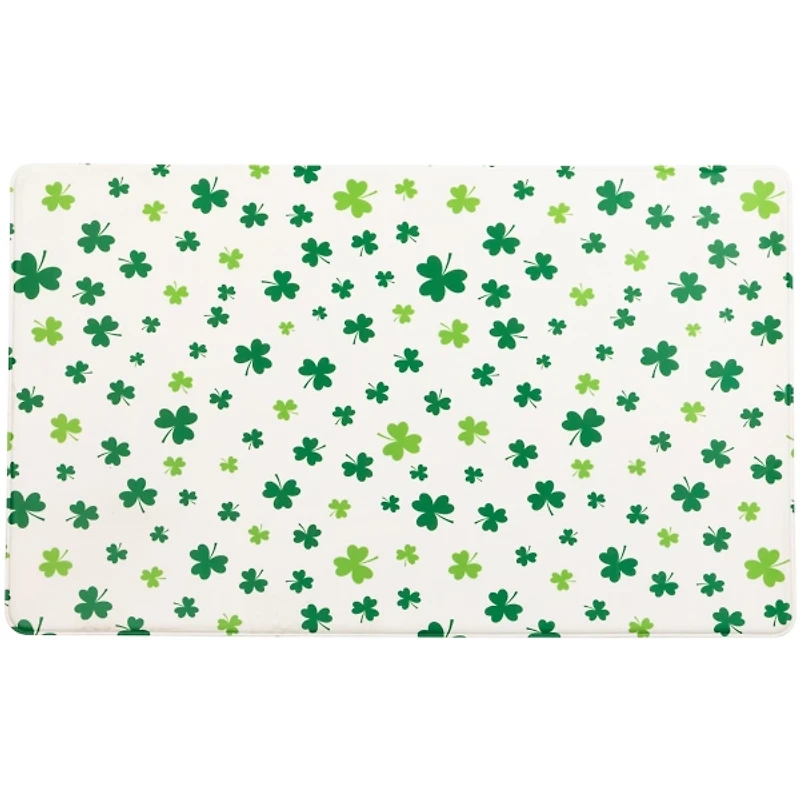 Shamrock St. Patricks Day Kitchen Mat