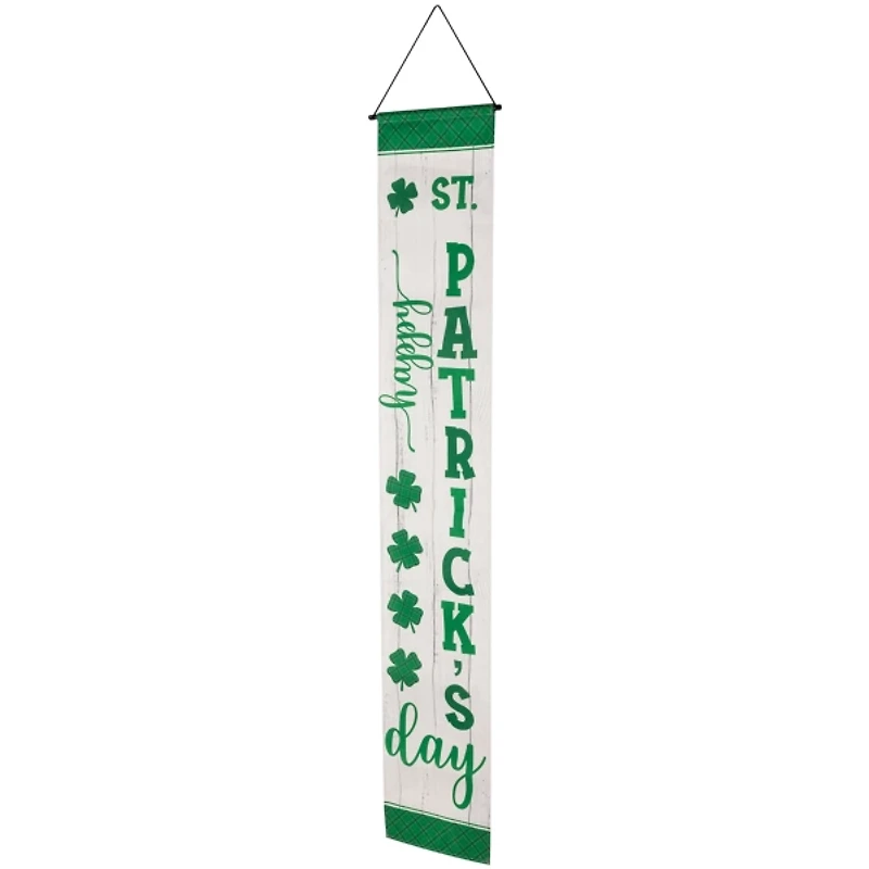 St. Patricks Day Porch Hanging Banners, Set of 2