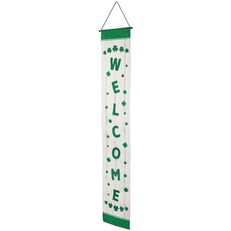 St. Patricks Day Porch Hanging Banners, Set of 2