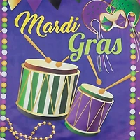 Carnival Masks and Drums Outdoor Flag