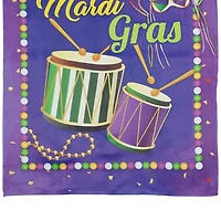 Carnival Masks and Drums Outdoor Flag