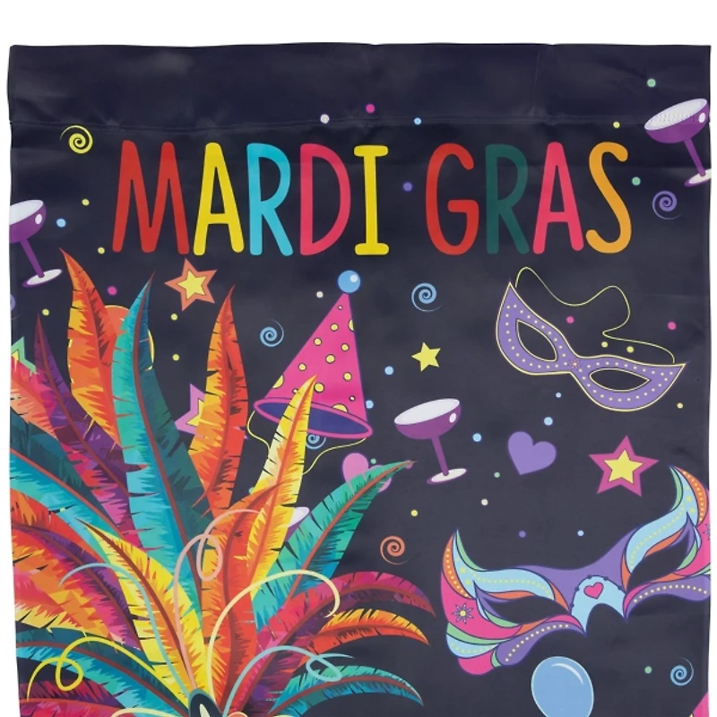 Feathered Carnival Mask Outdoor Flag