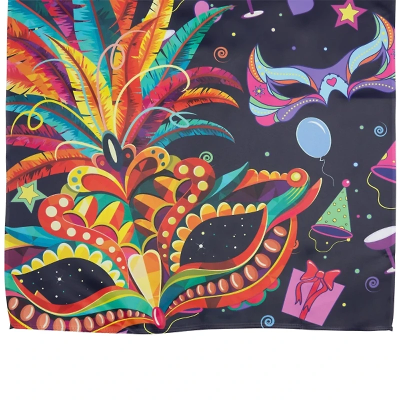 Feathered Carnival Mask Outdoor Flag