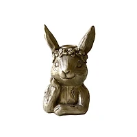 Gold Rabbit Taper Candle Holder