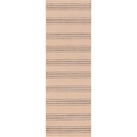 Lavina Striped Easy Jute Machine Washable Area Rug, 3x8