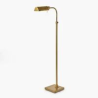 Gold Metal Adjustable Task Floor Lamp