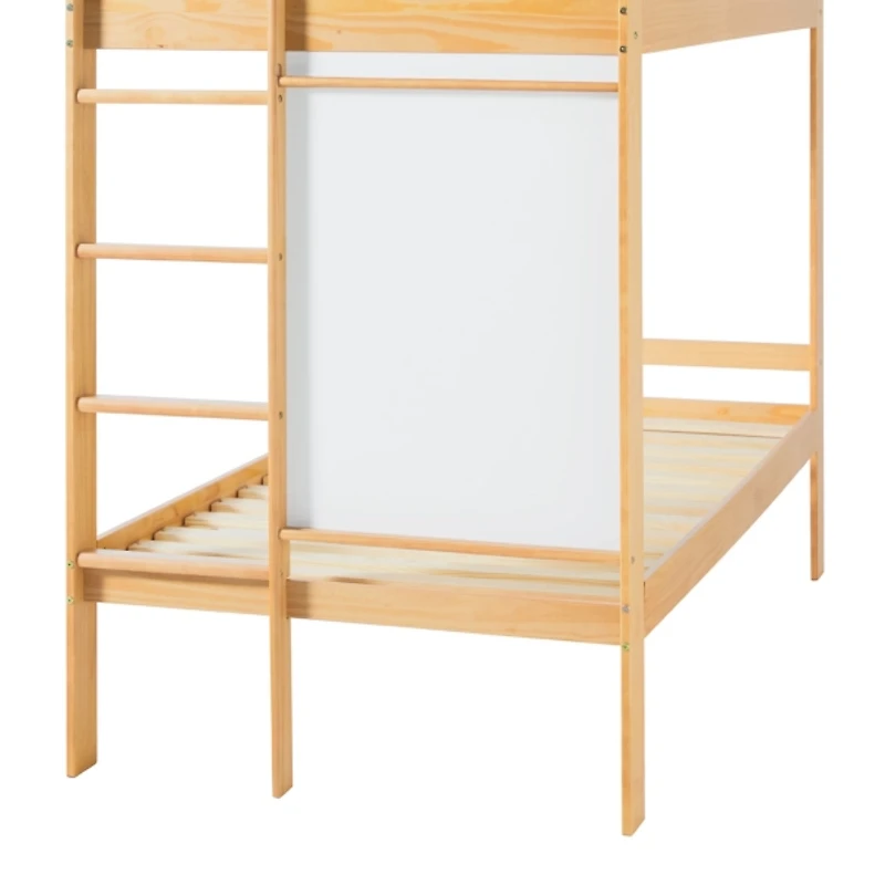 Natural Wood Adyn Twin Bunk Bed