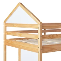 Natural Wood Skyler Twin Bunk Bed