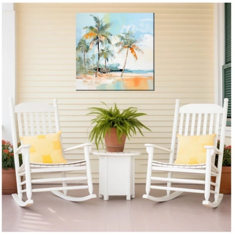 Abstract Palm Beach Outdoor Canvas Art Print