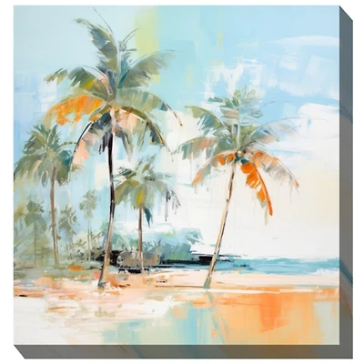 Abstract Palm Beach Outdoor Canvas Art Print