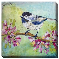 Blue Songbird Outdoor Canvas Art Print