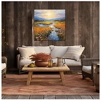 Summit Creek Outdoor Canvas Art Print