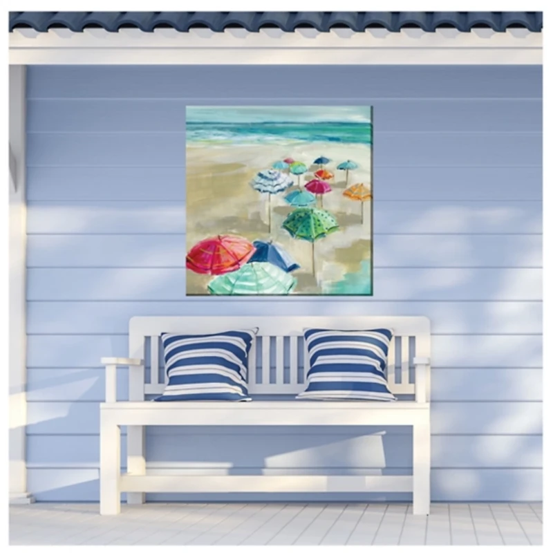 Beach Party Outdoor Canvas Art Print