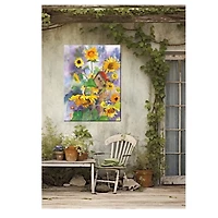 Auntie's Garden Outdoor Canvas Art Print
