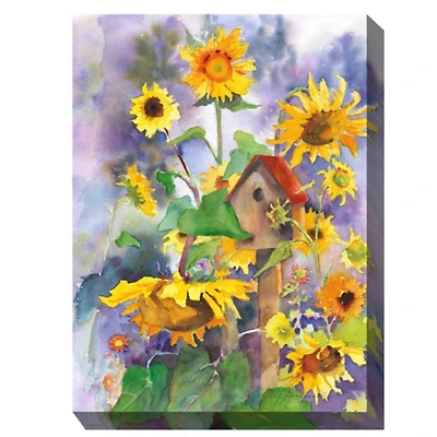 Auntie's Garden Outdoor Canvas Art Print