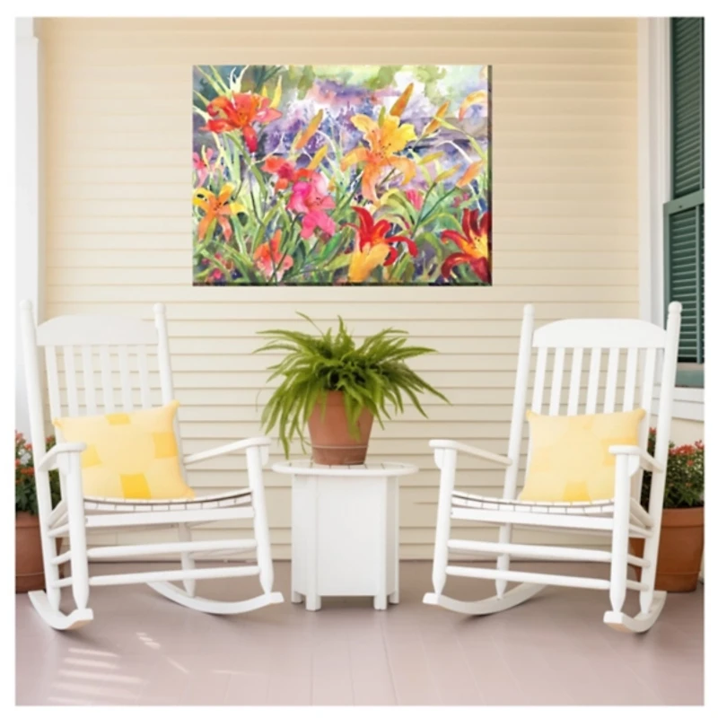 Floral Daylights Outdoor Canvas Art Print