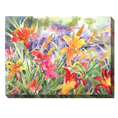 Floral Daylights Outdoor Canvas Art Print