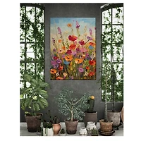 Beaming Blossoms Outdoor Canvas Art Print