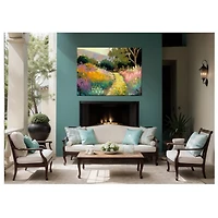 Hilltop Hike Outdoor Canvas Art Print