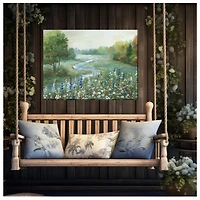 Pristine Pasture Outdoor Canvas Art Print