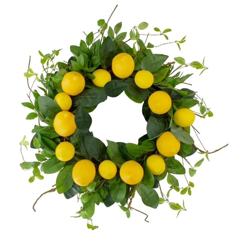 Lemons and Foliage Wreath