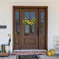 Lemon and Daisy Half Wreath