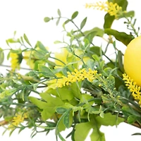 Lemon and Daisy Half Wreath