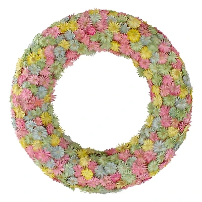 Multicolor Daisy Wreath