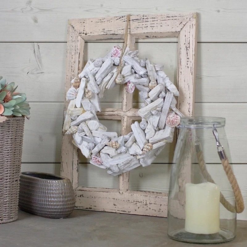 Nautical Driftwood and Seashell Wreath