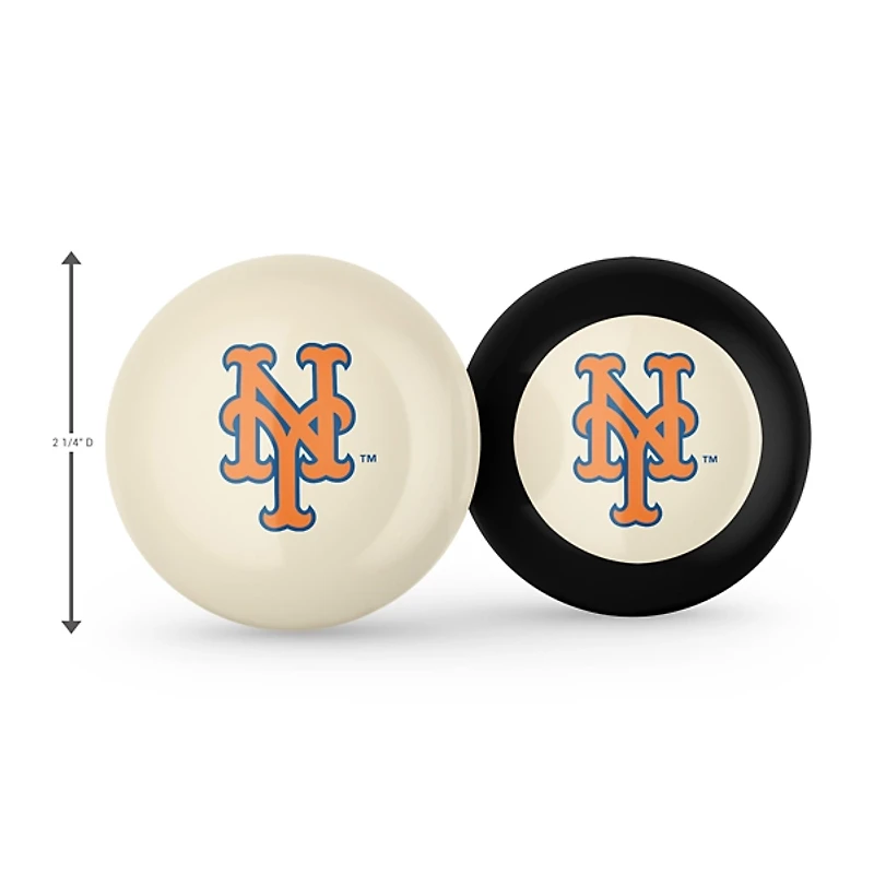 New York Mets Cue Ball & 8 Ball Gift Set